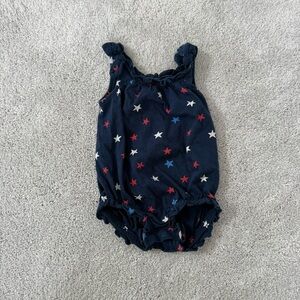 Old Navy Navy Romper with Star Accents